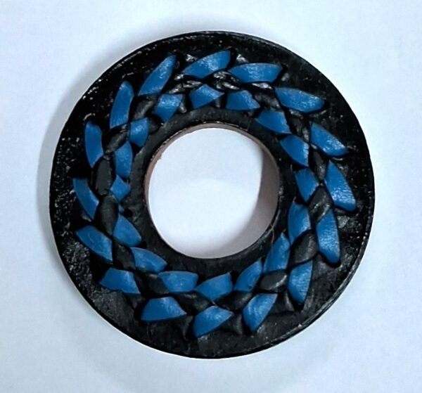 TSUBA Importado de Couro p/ SHINAI - Imagem 2