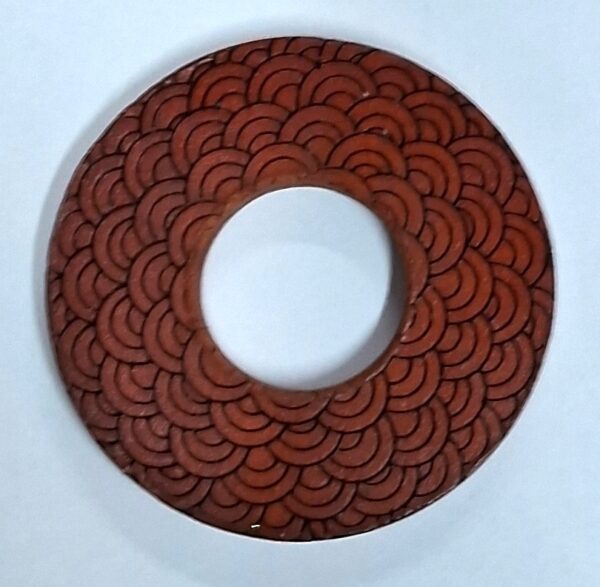 TSUBA Importado de Couro p/ SHINAI - Imagem 5