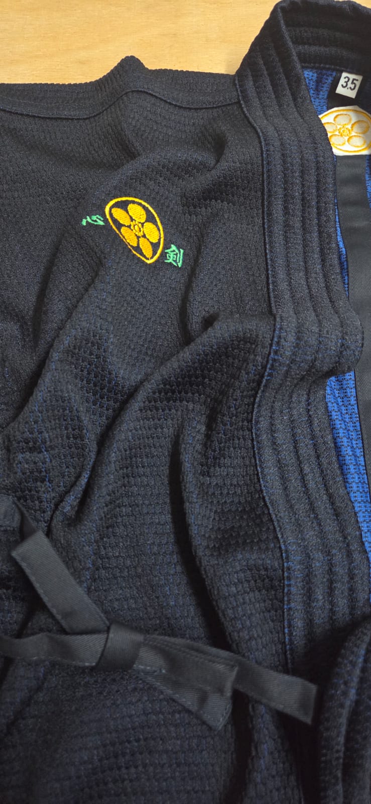 KIMONO Azul DryFit - Bordado Niten - Imagem 2